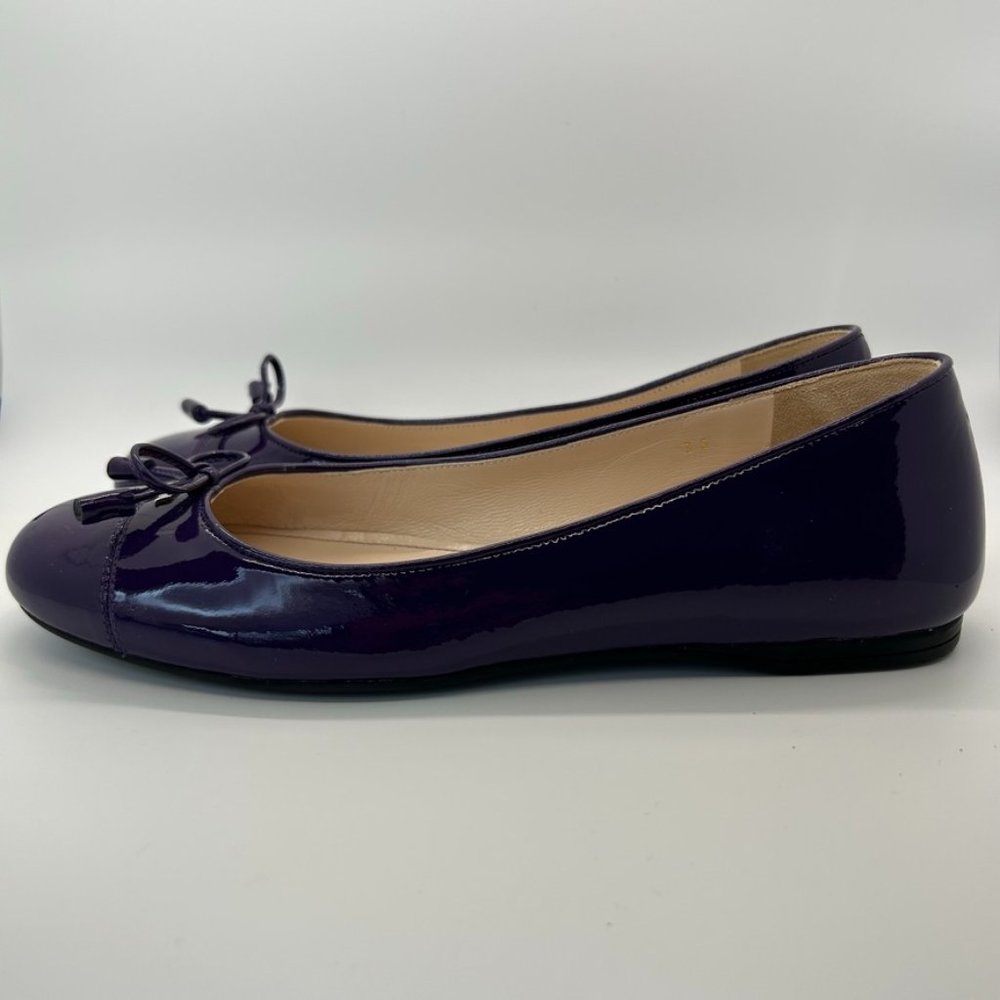 Prada Purple Patent Leather Flats - Picture 2 of 15